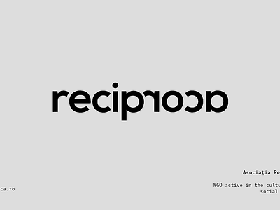 Reciproca Association logo branding cultural association design education logo graphic design logo design ngo non profit theatre