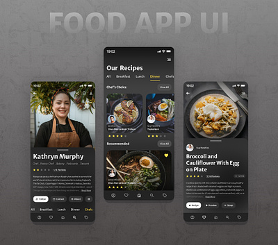Food App UI app figma ui