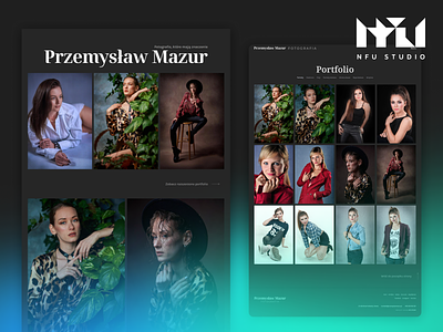 Przemysław Mazur - website (design and development) black branding design graphic design grid landing page photo photo grid photographer photography portfolio showcase website woman women