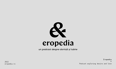 Eropedia podcast logo branding design education graphic design illustration intimate logo logo design podcast podcast branding relationships