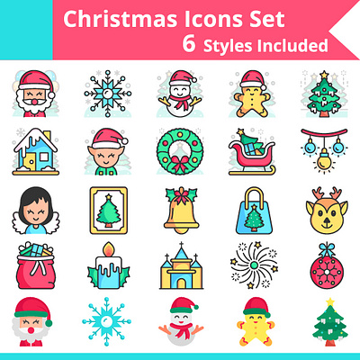 Christmas Icon set celebration christmas cracker designs fireworks fullyui icon set party santa claus sleigh snow winter