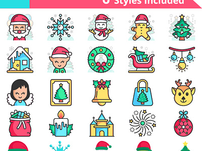 Christmas Icon set celebration christmas cracker designs fireworks fullyui icon set party santa claus sleigh snow winter