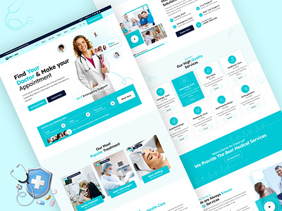 Medical & Doctor Directory Landing page UI advertising figma figma design health care landingpage medical medical directory medical landing page product product design ui ui design uiux user interface ux design website xd