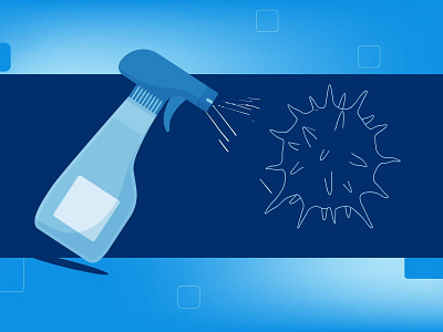 Motion Cuts 961 | MonkeyBusiness animation animation 2d animation after effects blue clean cleaning design illustration motion motion design motion graphics product virus