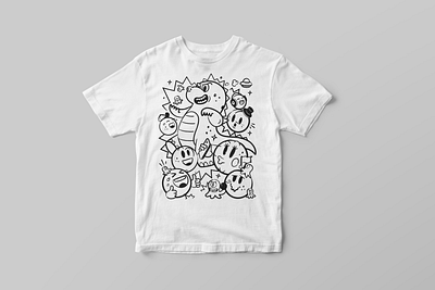 Yeah... Still fine... aliens design doodle godzilla gojira illustration smilies t shirt tshirt