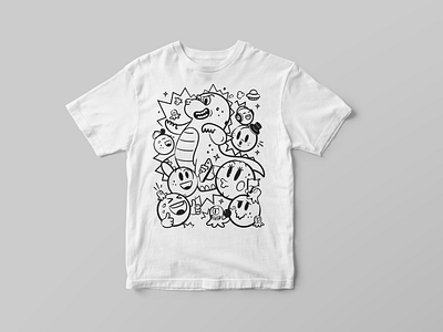 Yeah... Still fine... aliens design doodle godzilla gojira illustration smilies t shirt tshirt