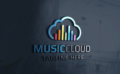 Mousic Cloud Logo designs, themes, templates and downloadable graphic