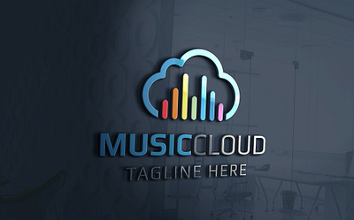 Music Cloud Logo 3d abstract logo animation branding cloud logo graphic design illustrator logo logo folio logo maker logos minimal logo modern logo motion graphics mousic cloud logo music logo ui vector logo vectplus