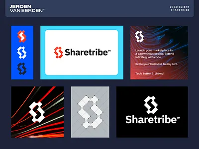 Sharetribe - Logo Design branding branding design logo logo design monogram s share tribe visual identity design