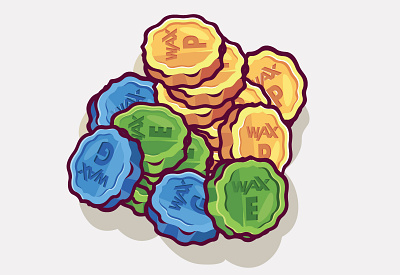 Coins/Tokens/Trade app design graphic design illustration logo vector