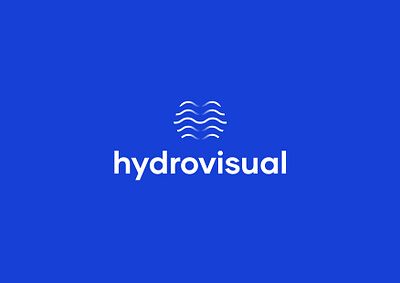 Hydrovisual logo creative hydro idea logo logo design symbol system visual water