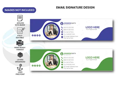 email signature design icon image logo