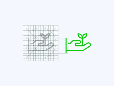 Brand icon system set app brand branding custom icon graphic design grid icon design icon set icon system illustration logo ui ux vector vectors web icon