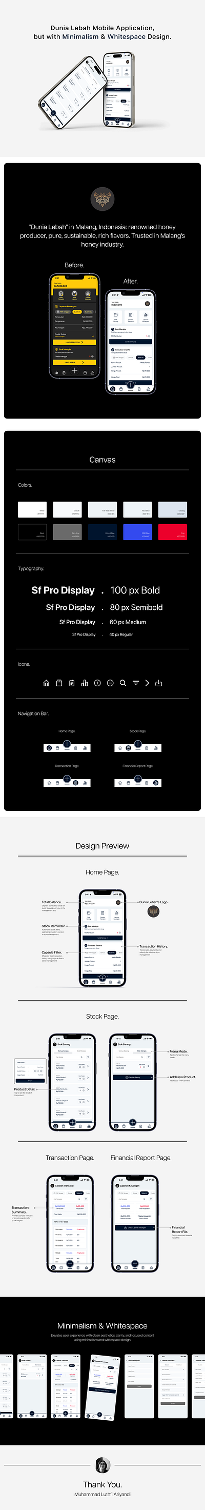 Dunia Lebah — Redesign Mobile App design figma interaction design minimalism redesign uiux design whitespace