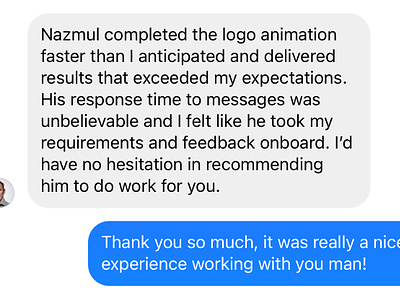 Heartwarming Feedback animation feedback logo aniamted motion graphics
