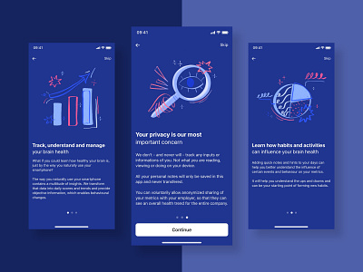 QuantActions - Mobile Onboarding app design ui ux