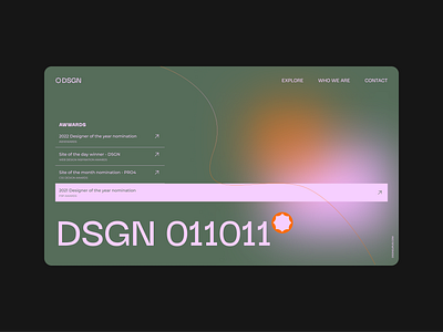 DSGN UI awards awards challenge dsgn simple ui uichallenge uiux webdesign