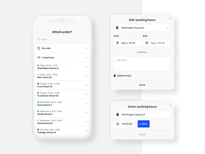 Meisterwerk – Time Tracking Wizard app design ui ux