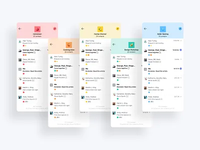 Proton Mail - Groups and Folders app design ui ux