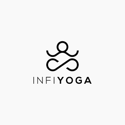 Infi Yoga Logo Design branding design graphic design illustration logo social media ad social media post yoga logo