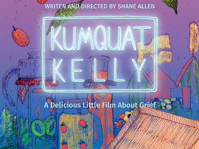 Kumquat Kelly Film Poster food illustration poster