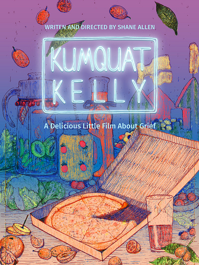 Kumquat Kelly Film Poster food illustration poster