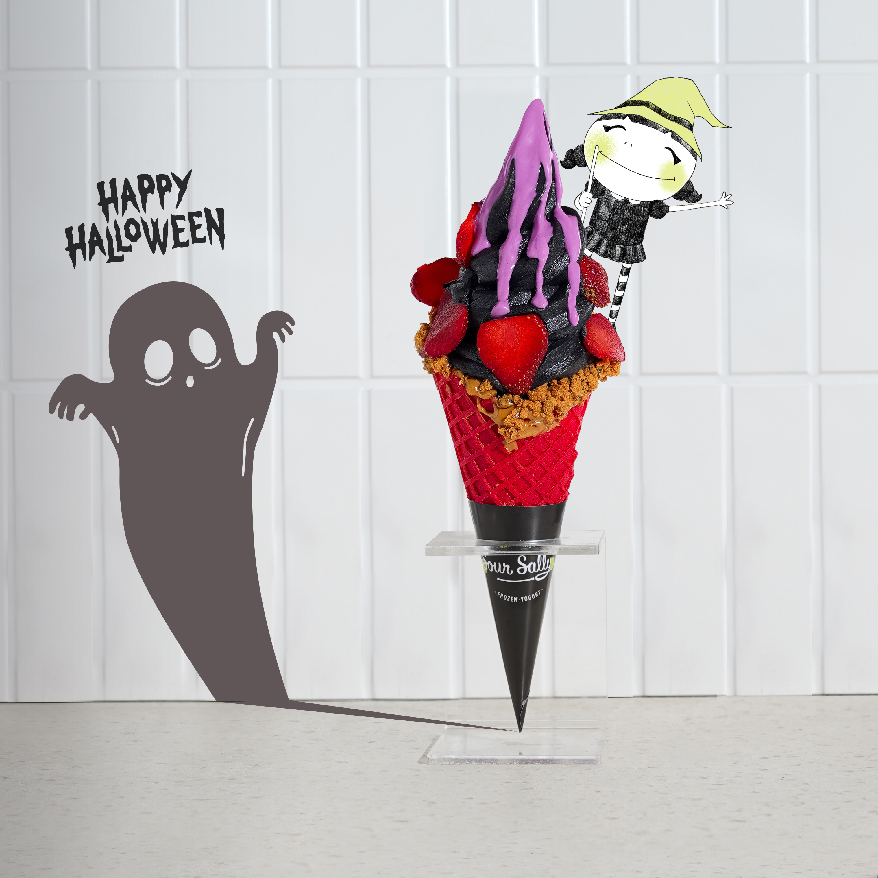 A Halloween Motion Graphic ice cream Delight 3d animation branding graphic design logo motion graphics ui