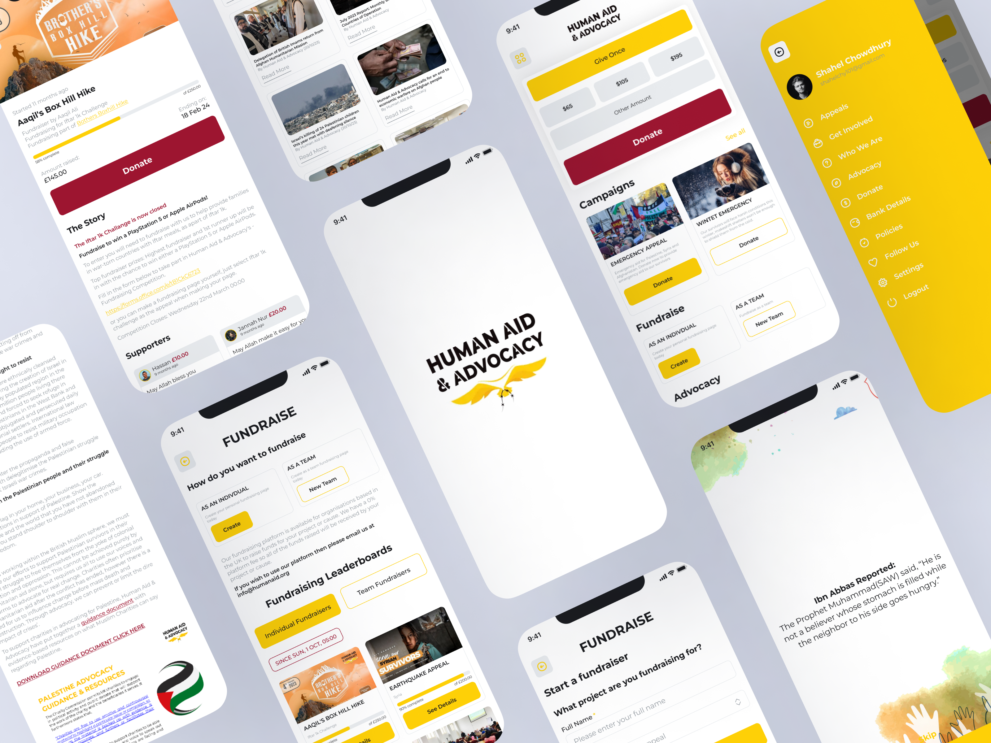 Donation, Charity & Fundraising App Design charityapp design donationapp ui uidesign uiux