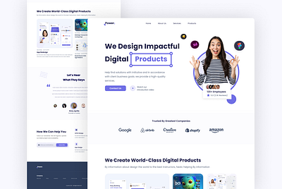 Design Agency Landing page Ui design agency design ui landing page design landing page ui design power ui design ui ux design