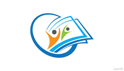 Education Logo book branding business company design education graphic design indutrial internet logo modern pepole vector