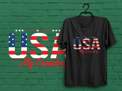 USA Independence Day T-Shirt Design design graphic design t sh t shirt design t shirts usa love usa t shirt design