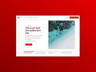 Vodafone Iceland branding clean design product ui