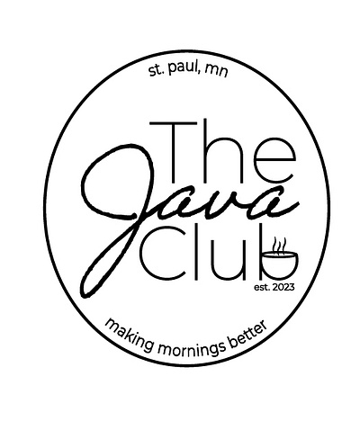 Java Club Sticker coffee theme design digital design graphic design illustration logo sticker