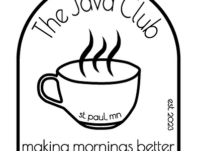 Java Club Sticker club sticker coffee design digital design graphic design illustration logo sticker