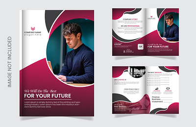 Brochure Design Template banner business business brochure template corporate creative brochure creative design graphic design liflet menu poll up banner poster red color