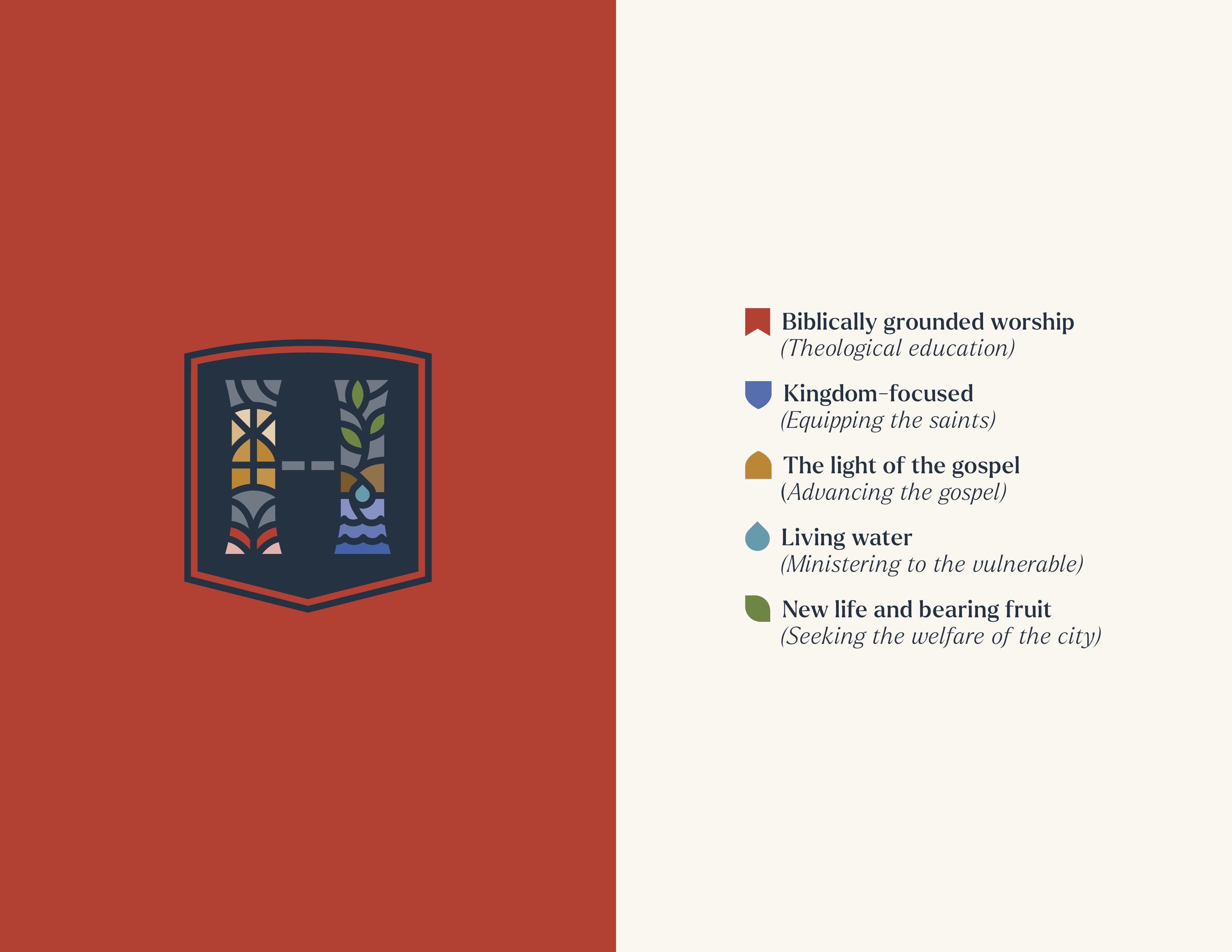 Heritage Church Brand Guidelines brand guide branding christian symbols church church branding graphic design identity logo modern reformed logo