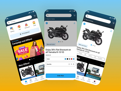 E-commerce Offering Mobile App app branding design graphic design illustration pro ui ux