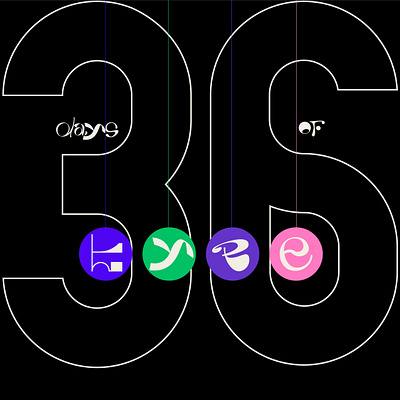 36DAYSOFTYPECOVER 3d animation branding design graphic design illustration logo motion graphics ui vector