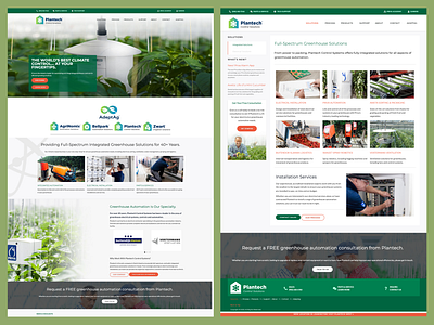 Plantech - Redesign on Elementor design elementor web design web develop wordpress