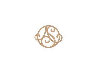AS as letter lettering logo logotype minimalism monogram