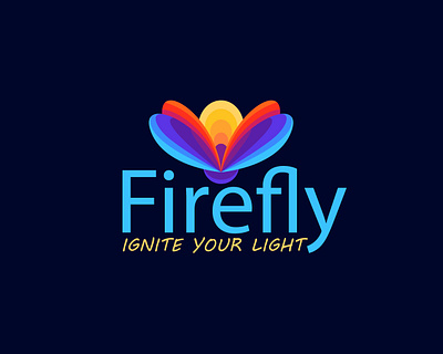 firefly 3d branding firefly graphic design lightlogo logo motion graphics ui