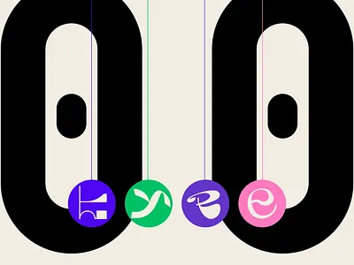 AMAZING TYPE 3d animation graphic design logo ui