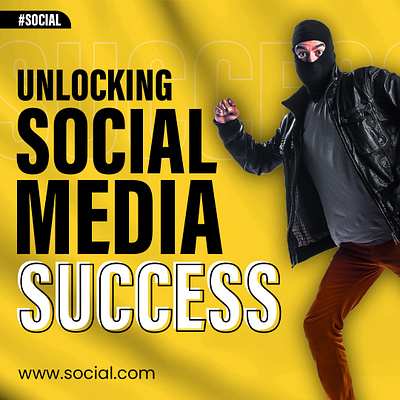 Unlocking social media success branding graphic design logo