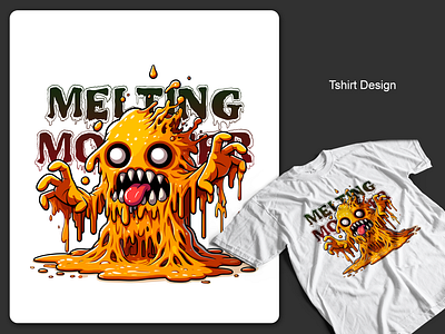 Tshirt Design "Melting Monster" adobephotoshop animation branding designyourowntshirt graphic design logo motion graphics tshirtdesigner tshirtprintdesign tshirtsdesign vector vectorartwork vectordesign vectorgraphics vectorindonesia