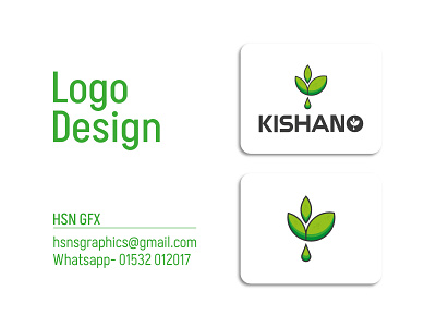 Kishano Organic Food Or Agro Farming Logo (Unused) organic logomark