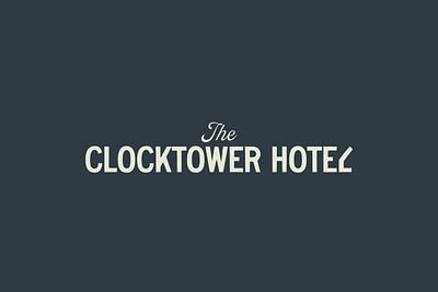 Logotype /Wordmark for The Clocktower Hotel brand branding design graphic design logo logotype retro vector vintage wordmark
