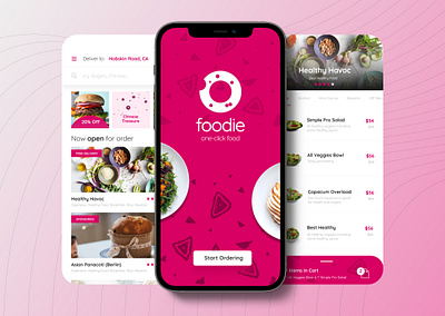 Foodie App Design 3d app app design application branding figma food app foodie app graphic design logo mobile app design motion graphics ui user experience design user interface design ux