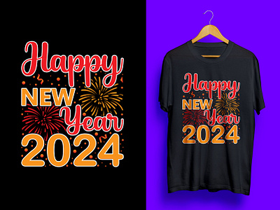 Happy New Year 2024 t-shirt design || T-shirt design 2024 best year christmas clothing design free mockup graphic design happy new year happy new year2024 happy year hoodie design illustration logo mardi gras carnival new year print t shirt design trump valentine day vivek