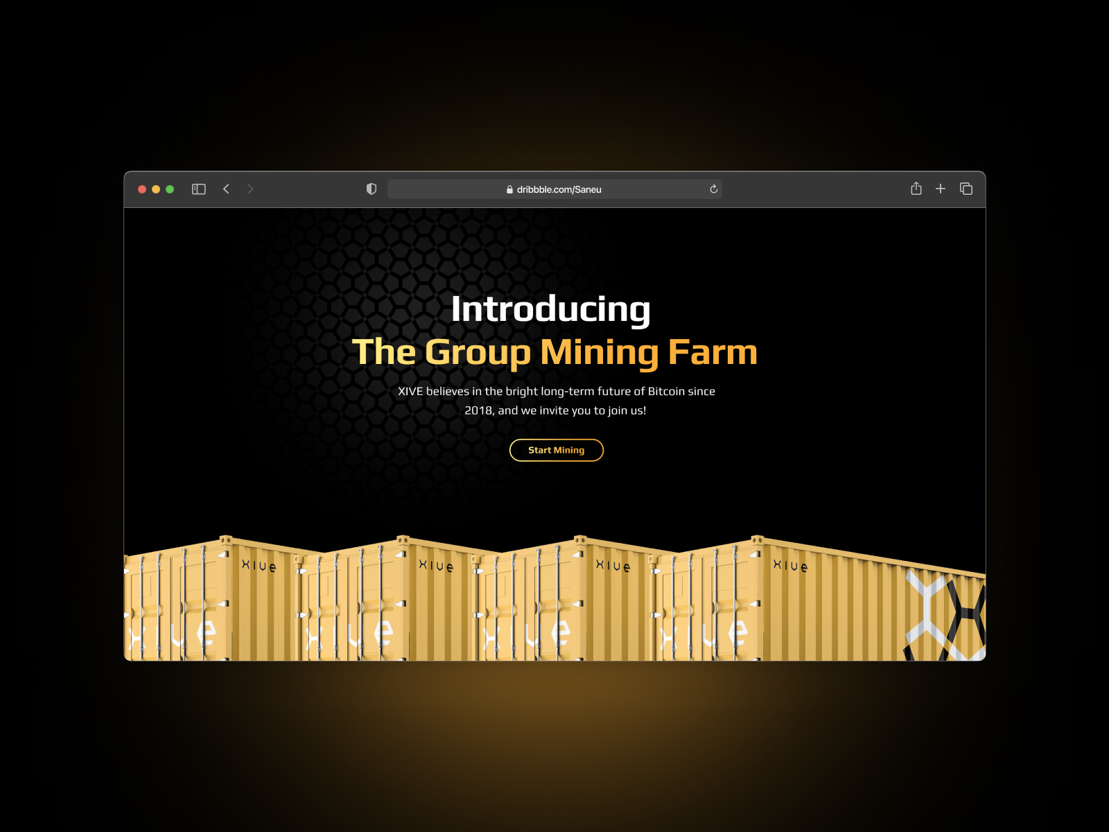 XIVE Mining branding design ui ux web design