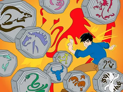 Jackie Chan Adventures design graphic design illustration vector